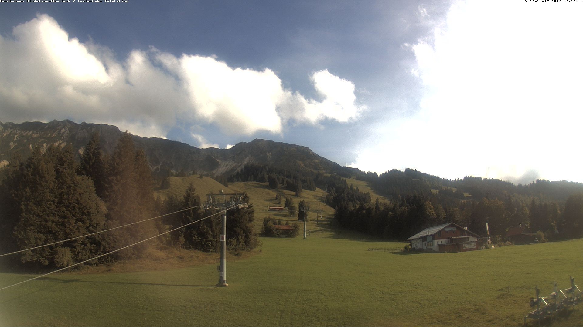 Archiv Foto Webcam Oberjoch - Blick zum Iseler