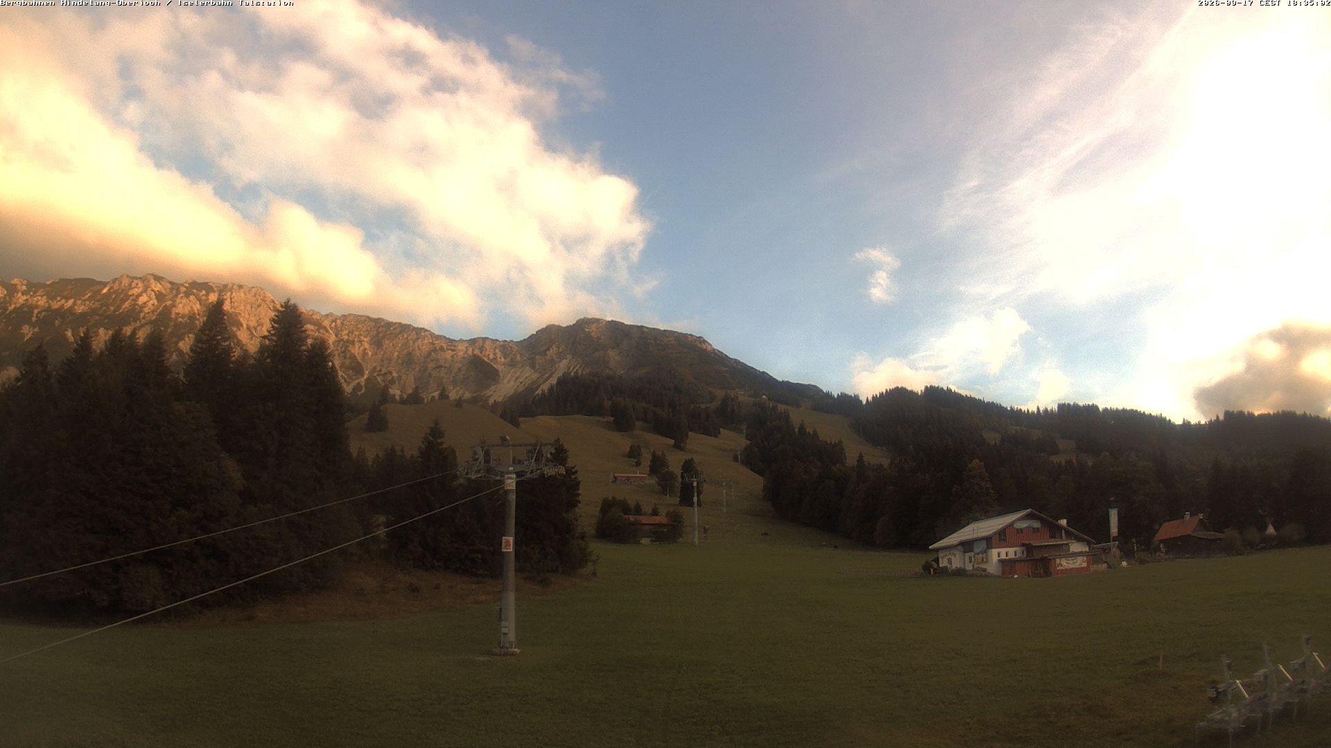 Archiv Foto Webcam Oberjoch - Blick zum Iseler