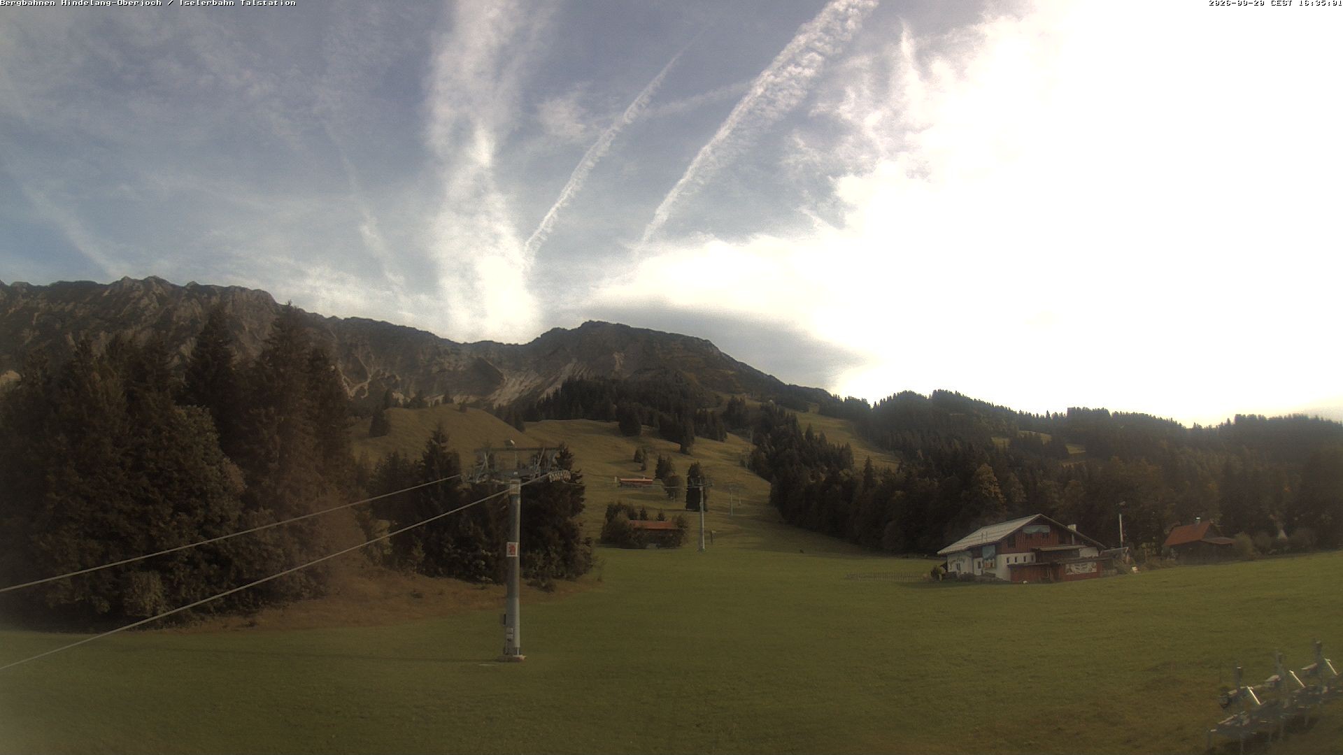 Archiv Foto Webcam Oberjoch - Blick zum Iseler