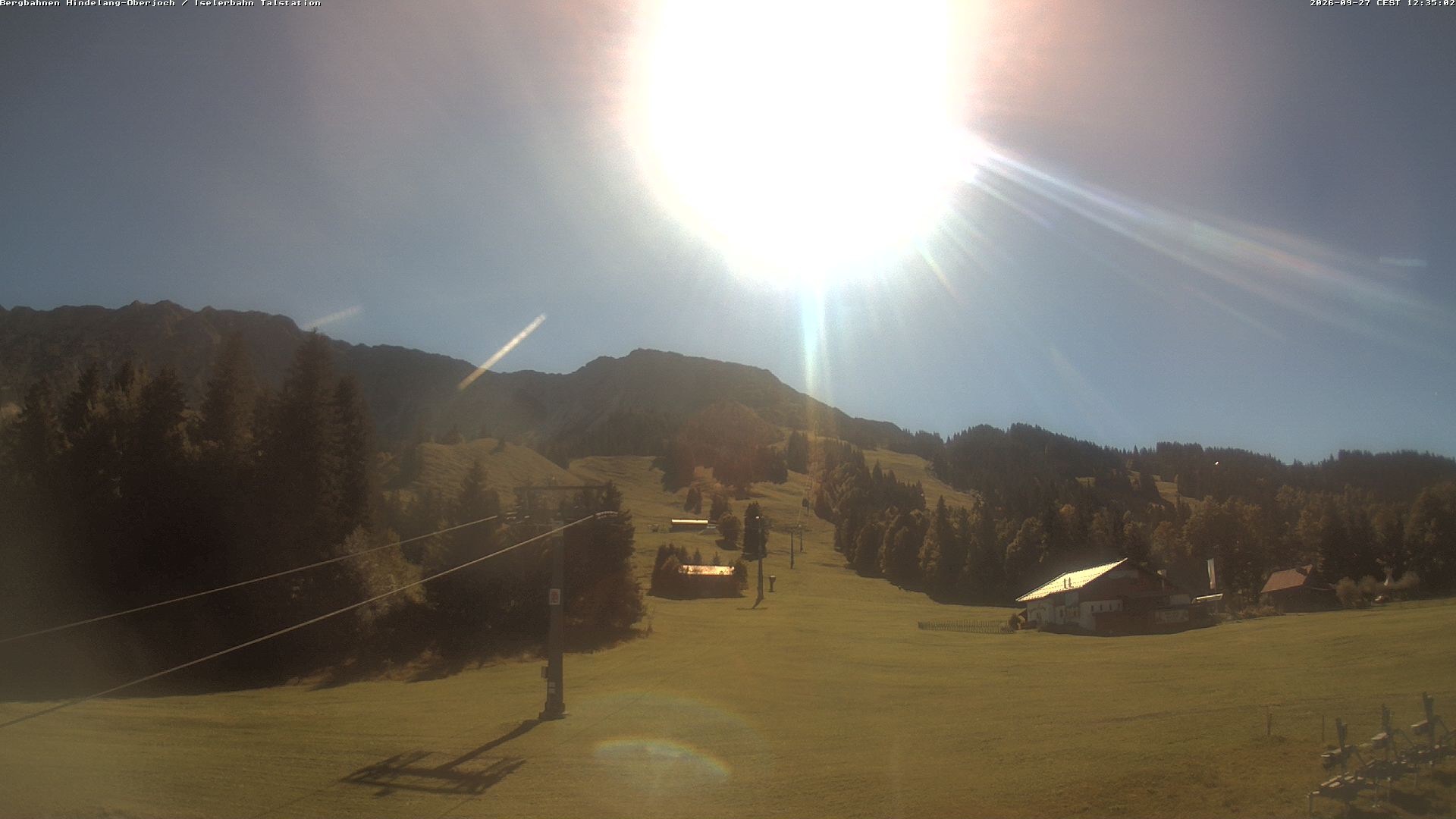 Archiv Foto Webcam Oberjoch - Blick zum Iseler