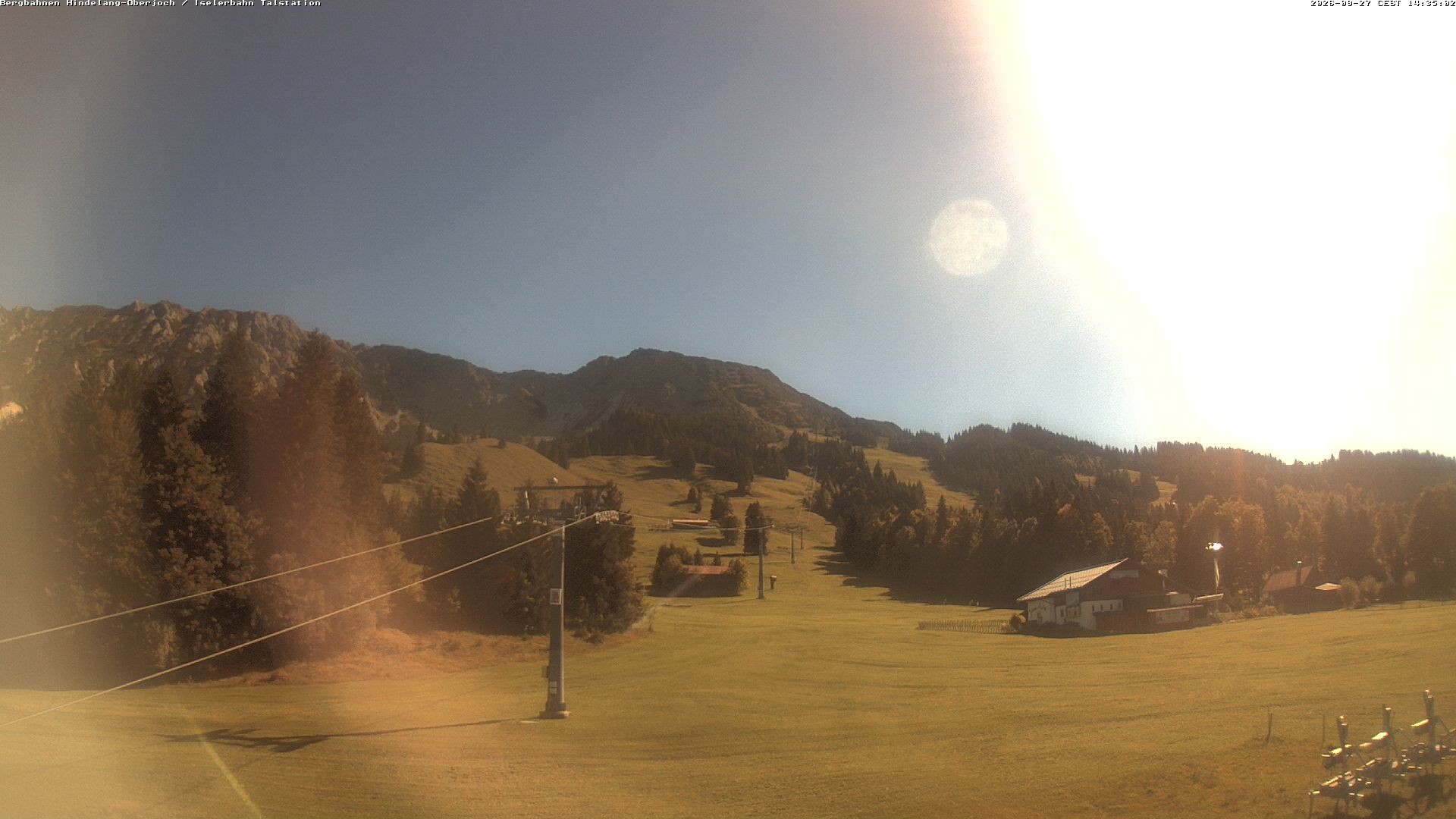 Archiv Foto Webcam Oberjoch - Blick zum Iseler