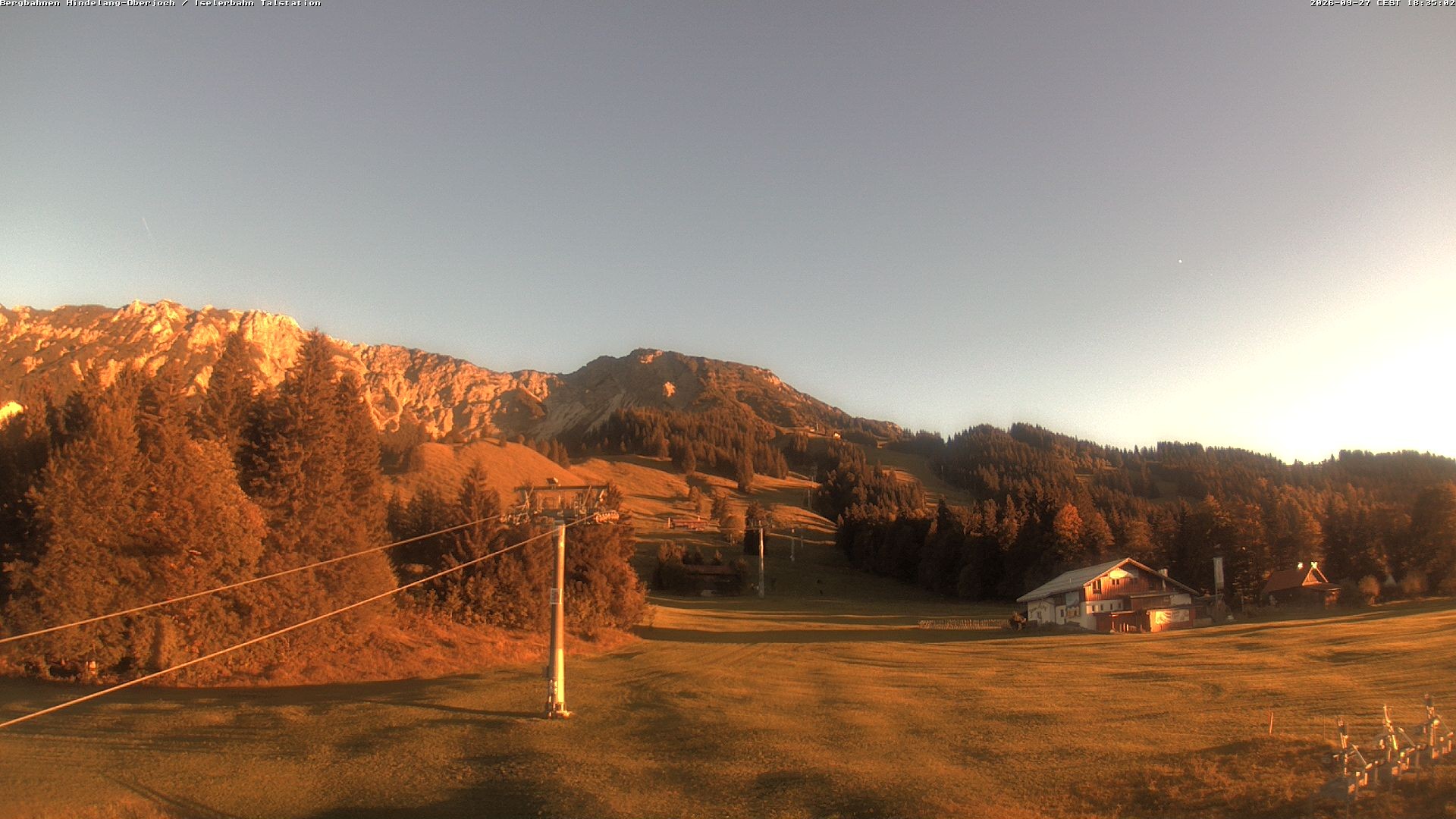 Archiv Foto Webcam Oberjoch - Blick zum Iseler