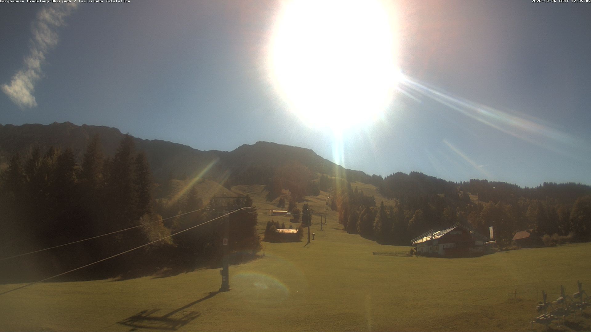 Archiv Foto Webcam Oberjoch - Blick zum Iseler