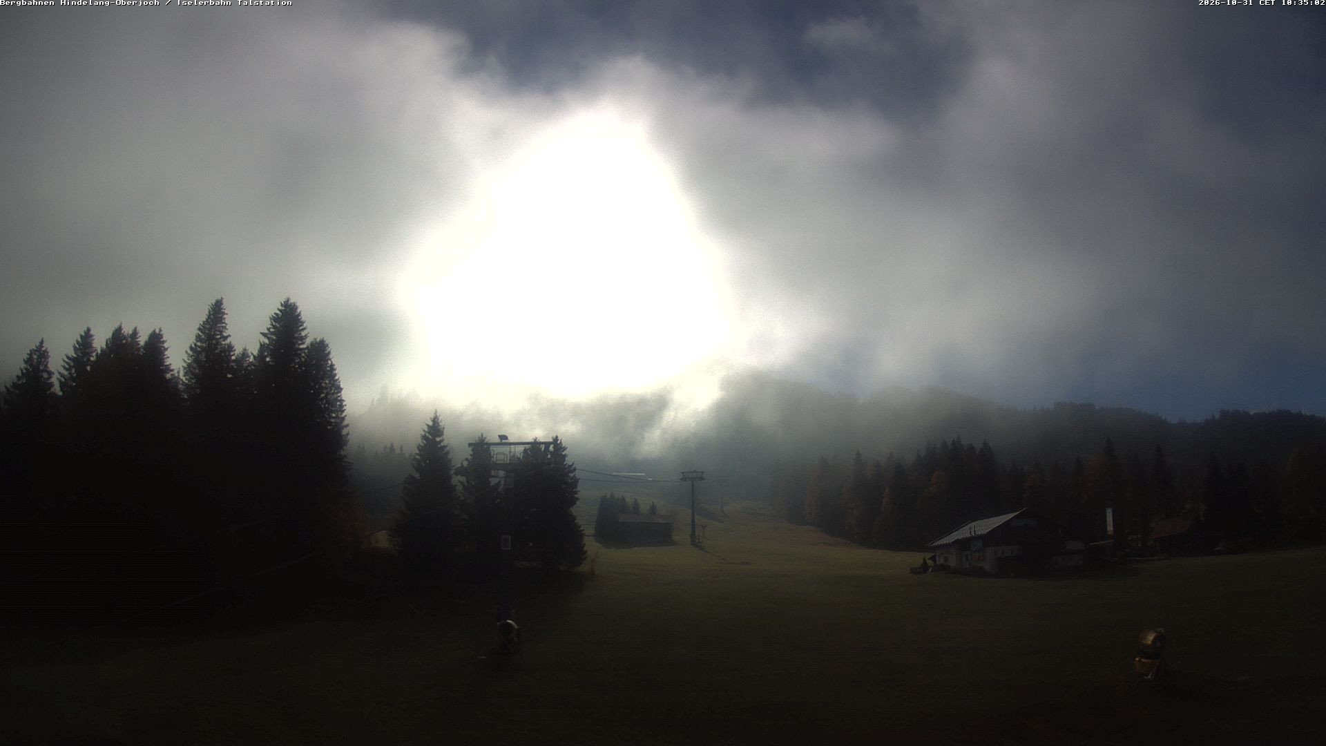 Archiv Foto Webcam Oberjoch - Blick zum Iseler