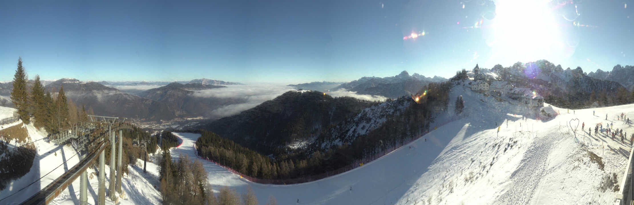 Archiv Foto Webcam Tarvisio - Bergstation Monte Lussari