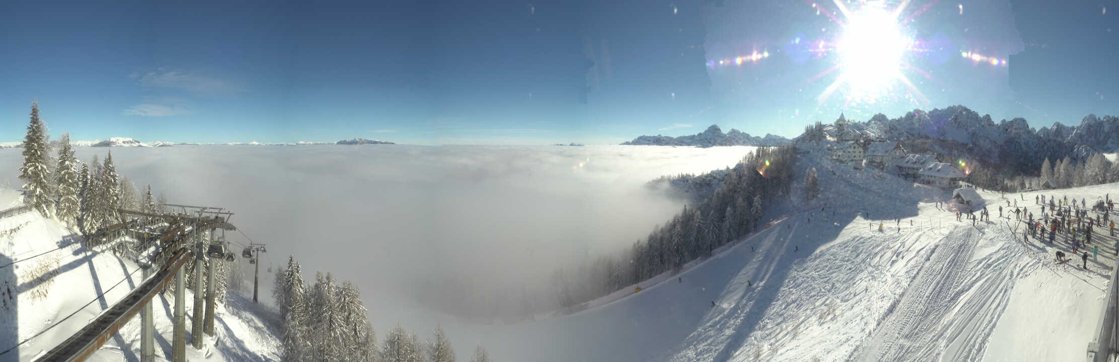 Archiv Foto Webcam Tarvisio - Bergstation Monte Lussari