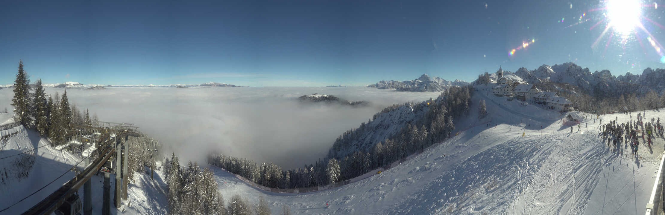Archiv Foto Webcam Tarvisio - Bergstation Monte Lussari