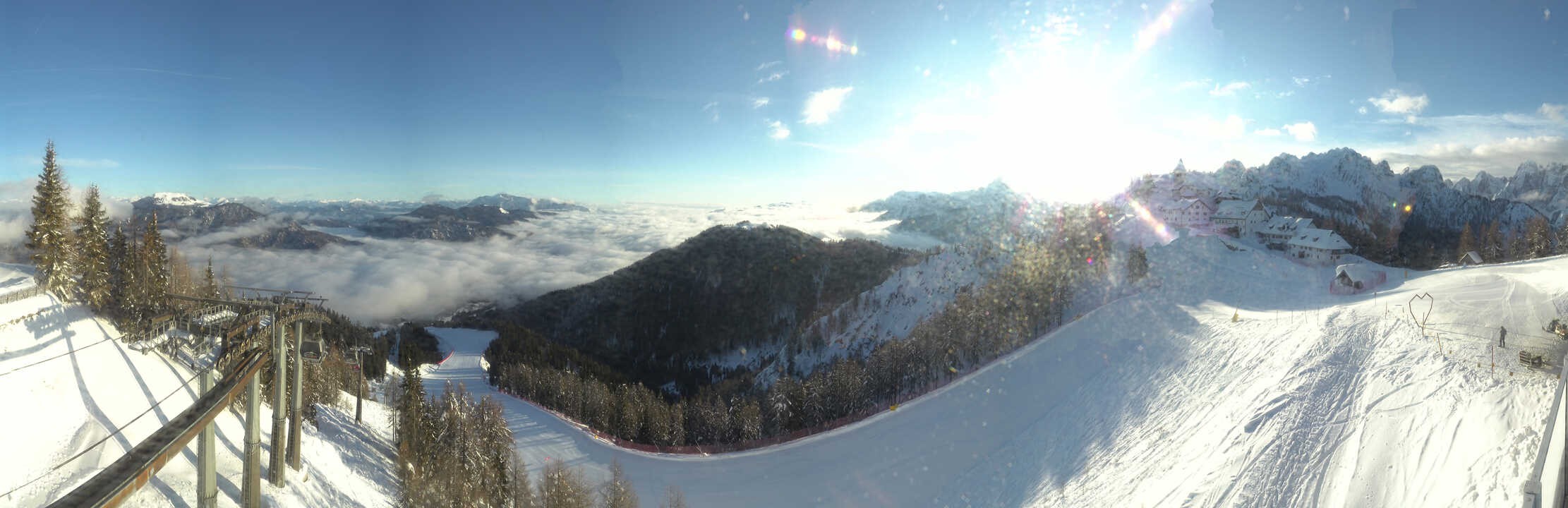 Archiv Foto Webcam Tarvisio - Bergstation Monte Lussari