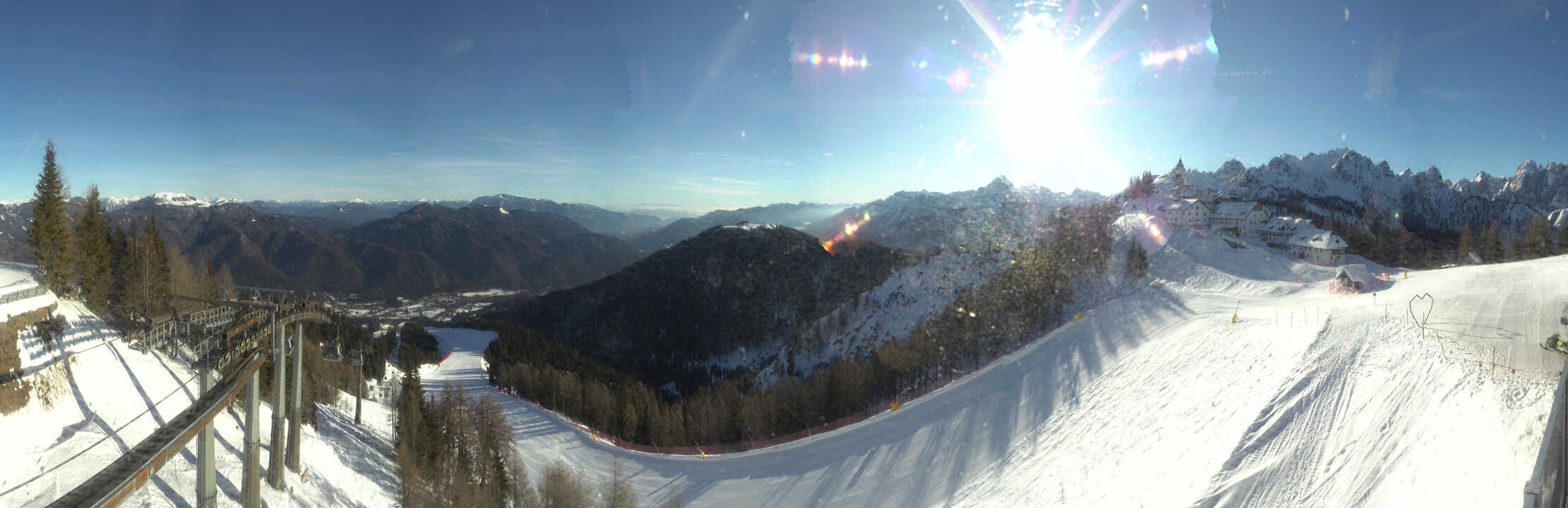 Archived image Webcam Top station Monte Lussari