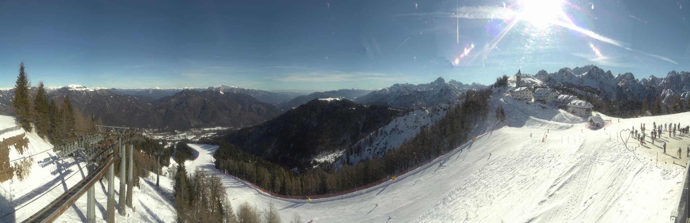 Archived image Webcam Top station Monte Lussari