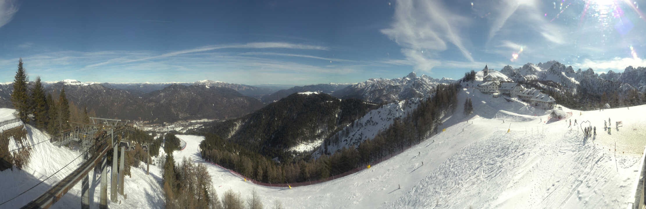 Archived image Webcam Top station Monte Lussari