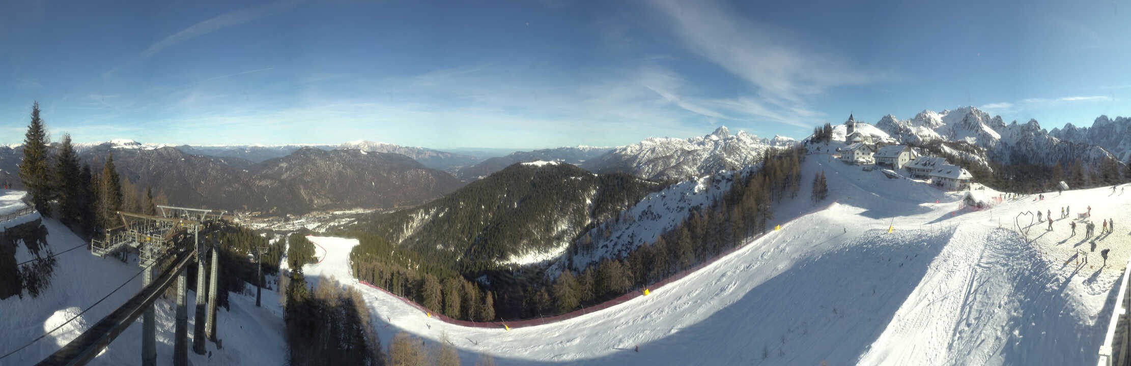 Archived image Webcam Top station Monte Lussari