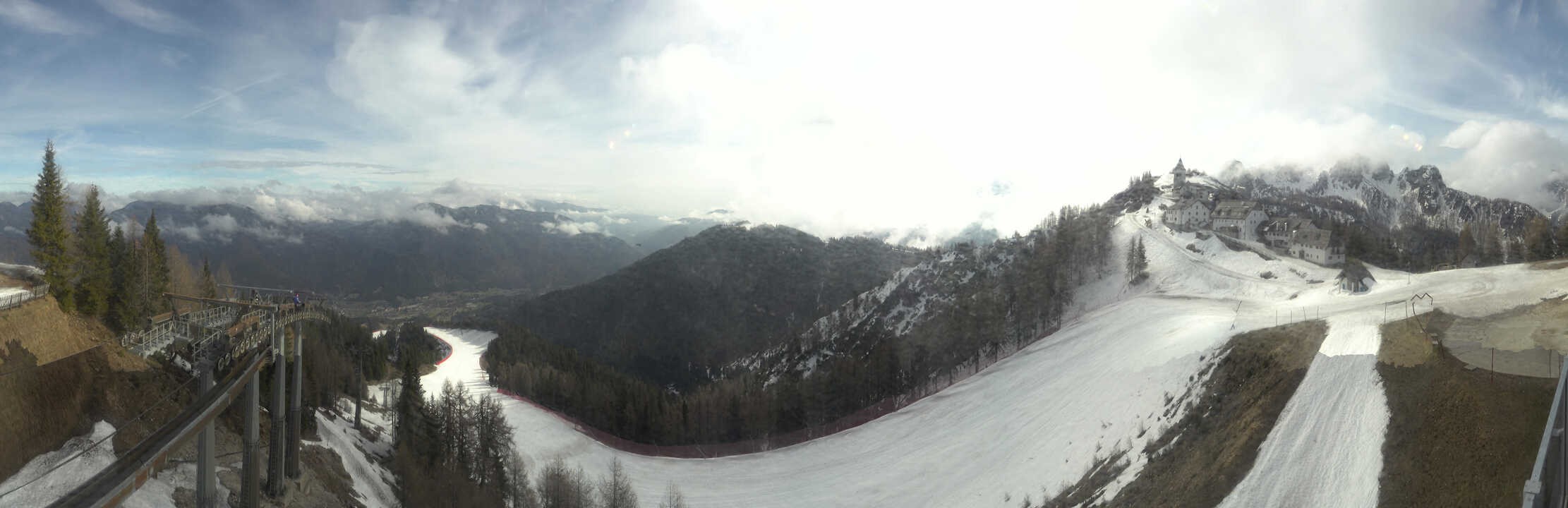 Archived image Webcam Top station Monte Lussari