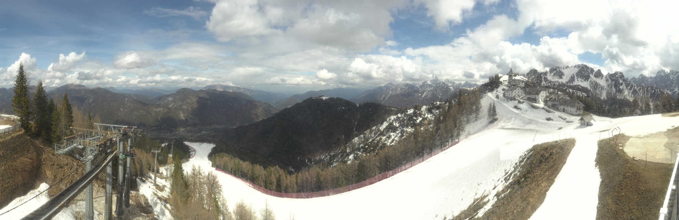 Archived image Webcam Top station Monte Lussari