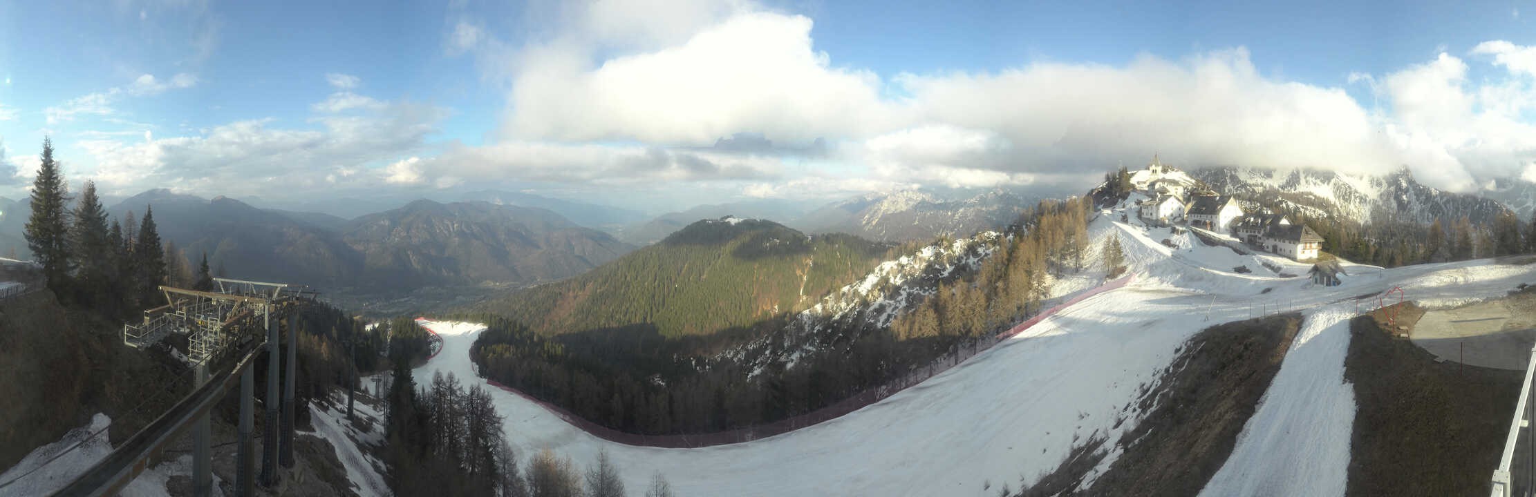 Archived image Webcam Top station Monte Lussari