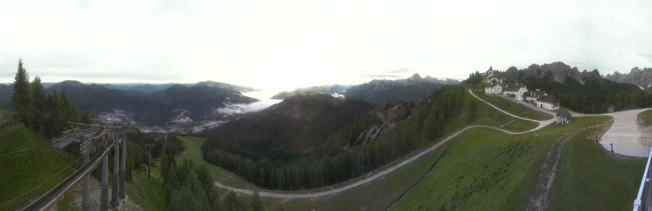 Archived image Webcam Top station Monte Lussari