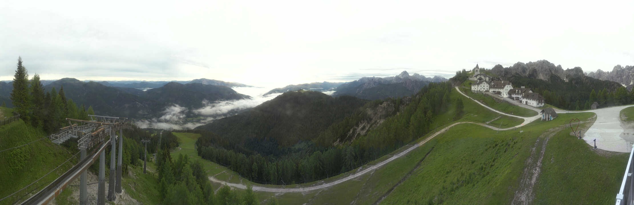 Archived image Webcam Top station Monte Lussari