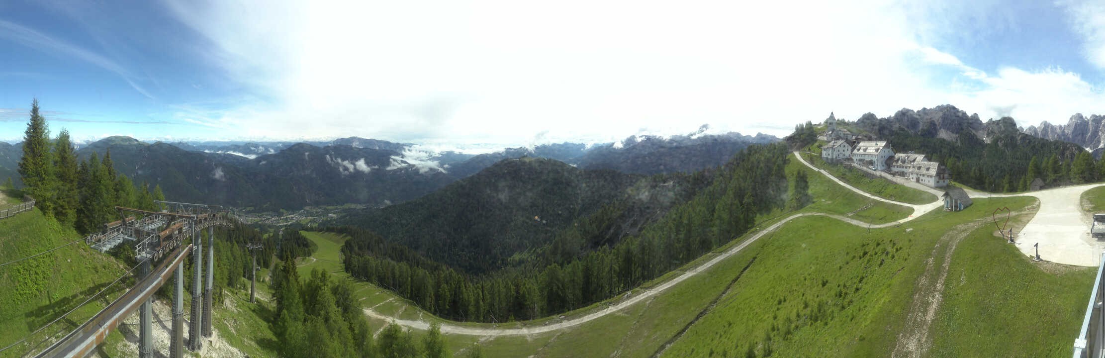 Archived image Webcam Top station Monte Lussari