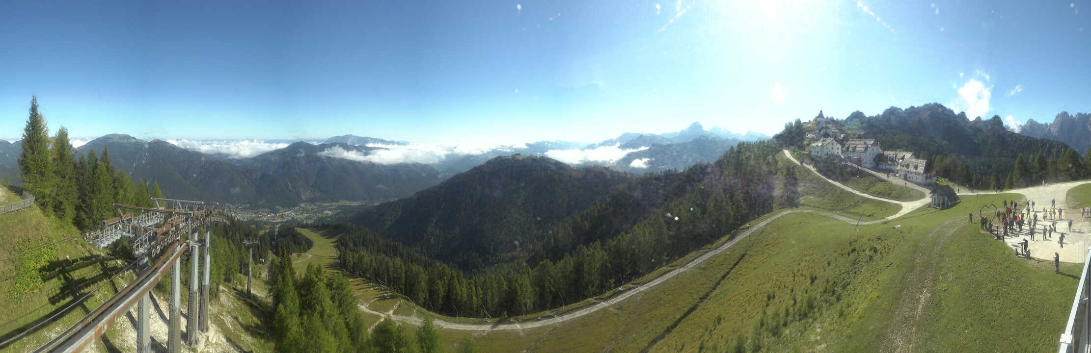 Archiv Foto Webcam Tarvisio - Bergstation Monte Lussari