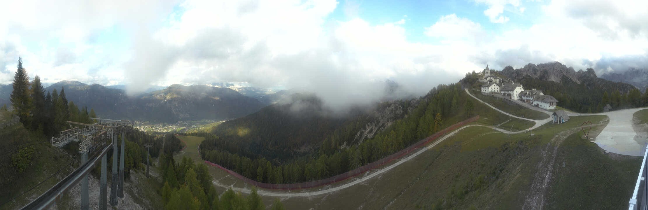 Archived image Webcam Top station Monte Lussari