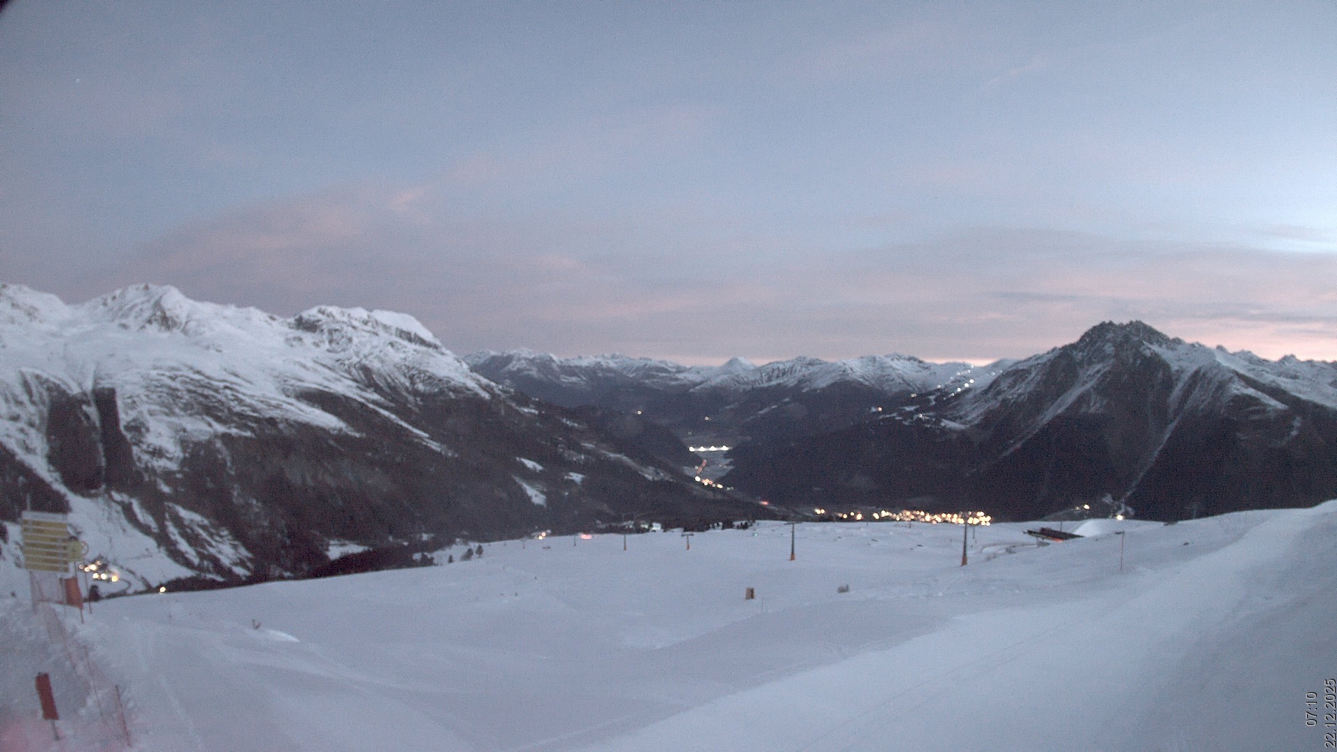 Archiv Foto Webcam Blick vom Rojen - Vinschgau