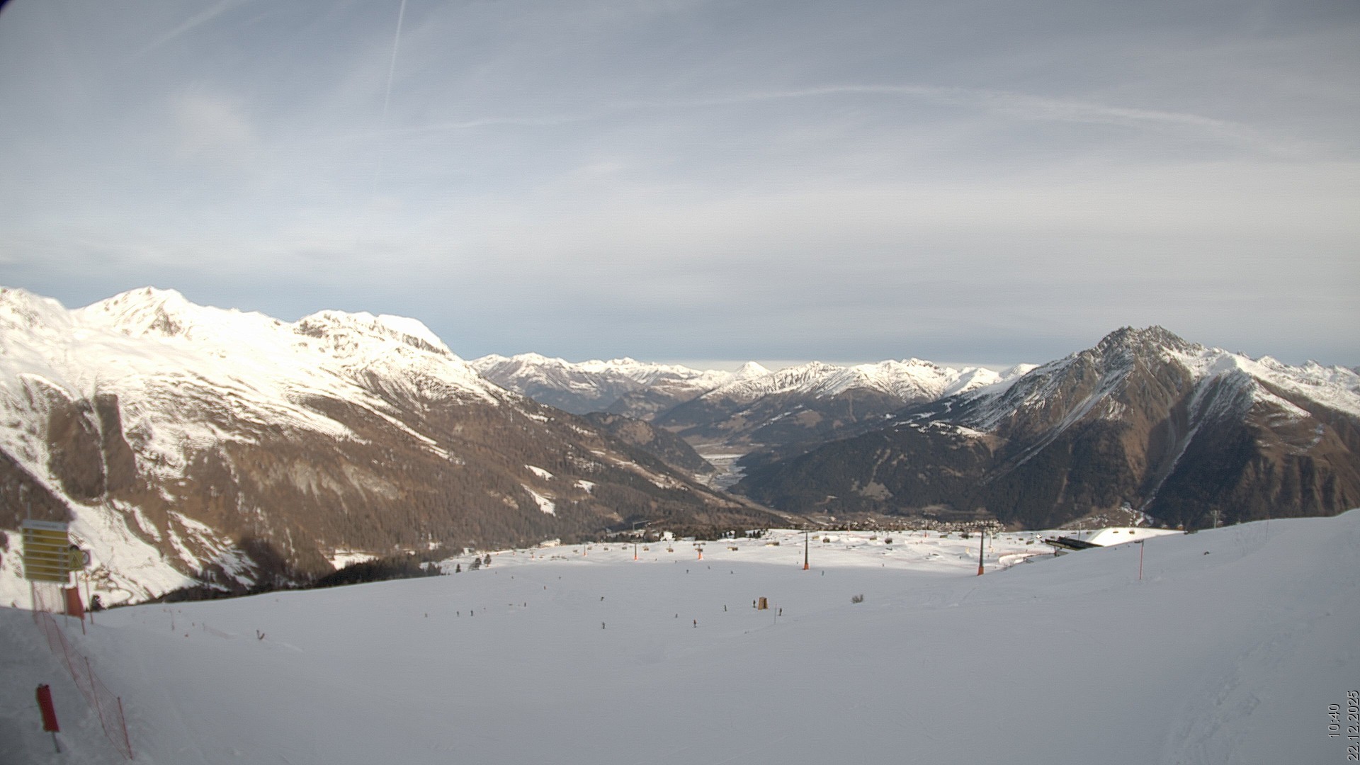Archiv Foto Webcam Blick vom Rojen - Vinschgau