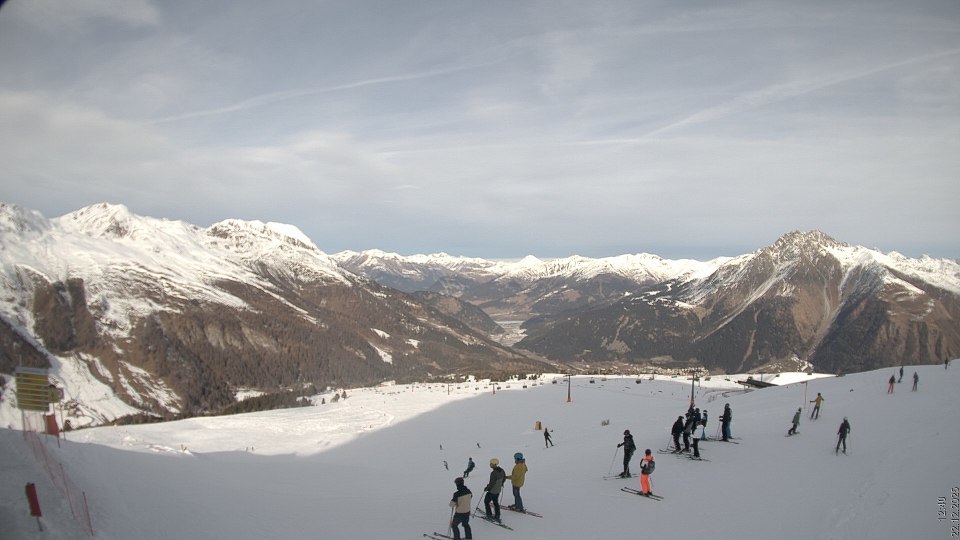 Archiv Foto Webcam Blick vom Rojen - Vinschgau