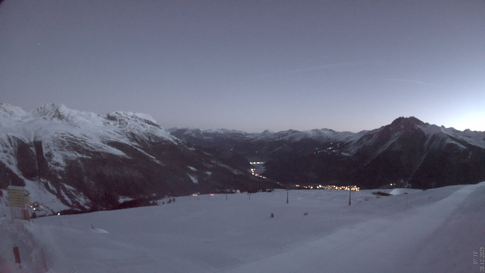 Archiv Foto Webcam Blick vom Rojen - Vinschgau