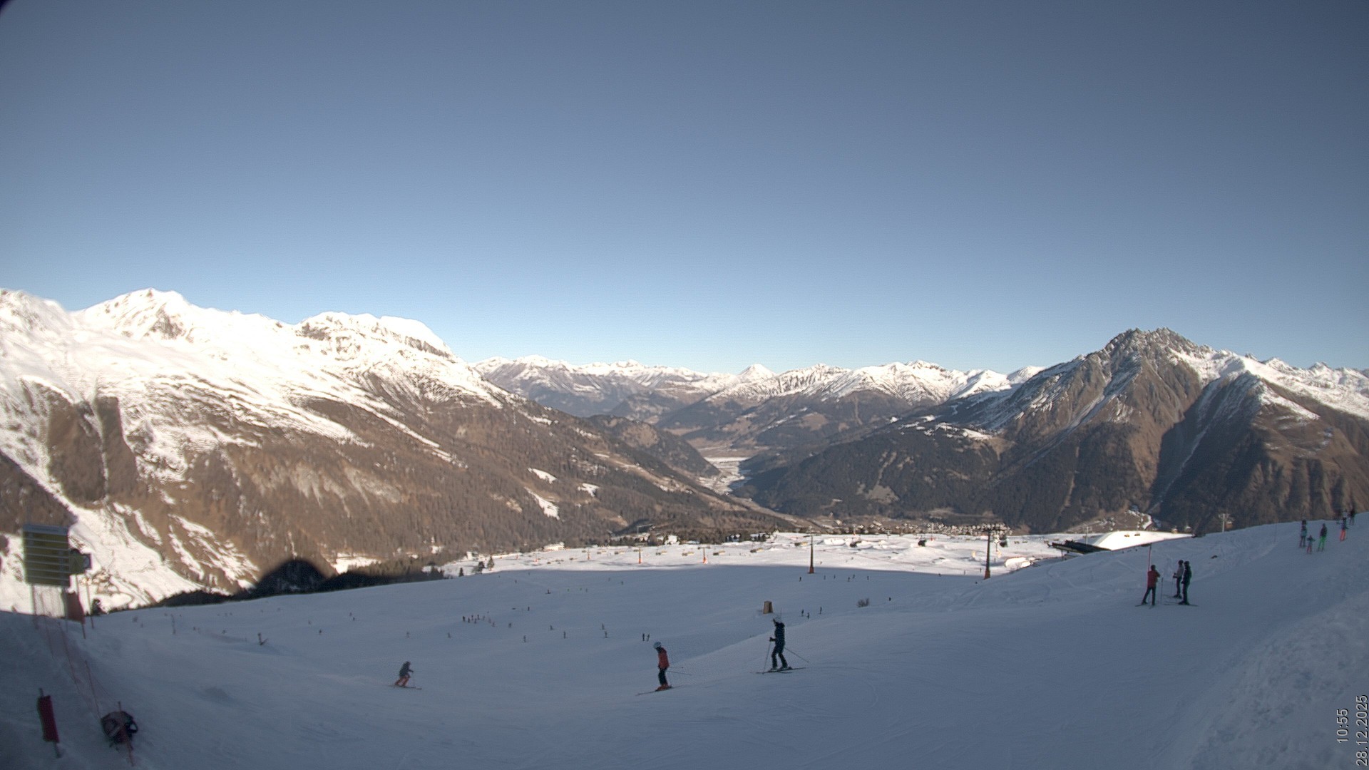 Archiv Foto Webcam Blick vom Rojen - Vinschgau