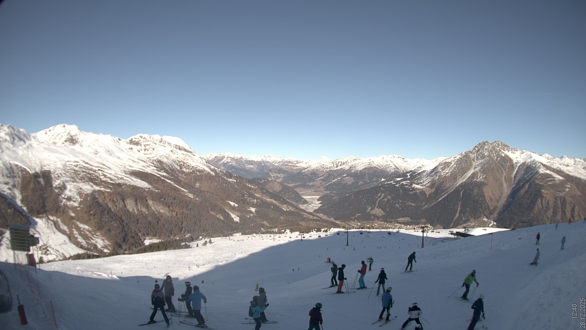 Archiv Foto Webcam Blick vom Rojen - Vinschgau
