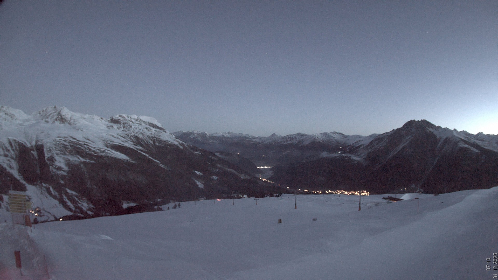Archiv Foto Webcam Blick vom Rojen - Vinschgau