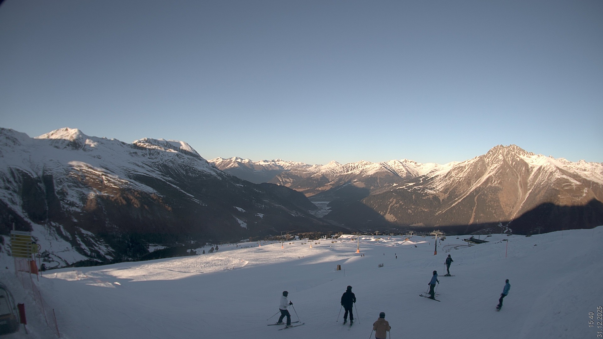 Archiv Foto Webcam Blick vom Rojen - Vinschgau