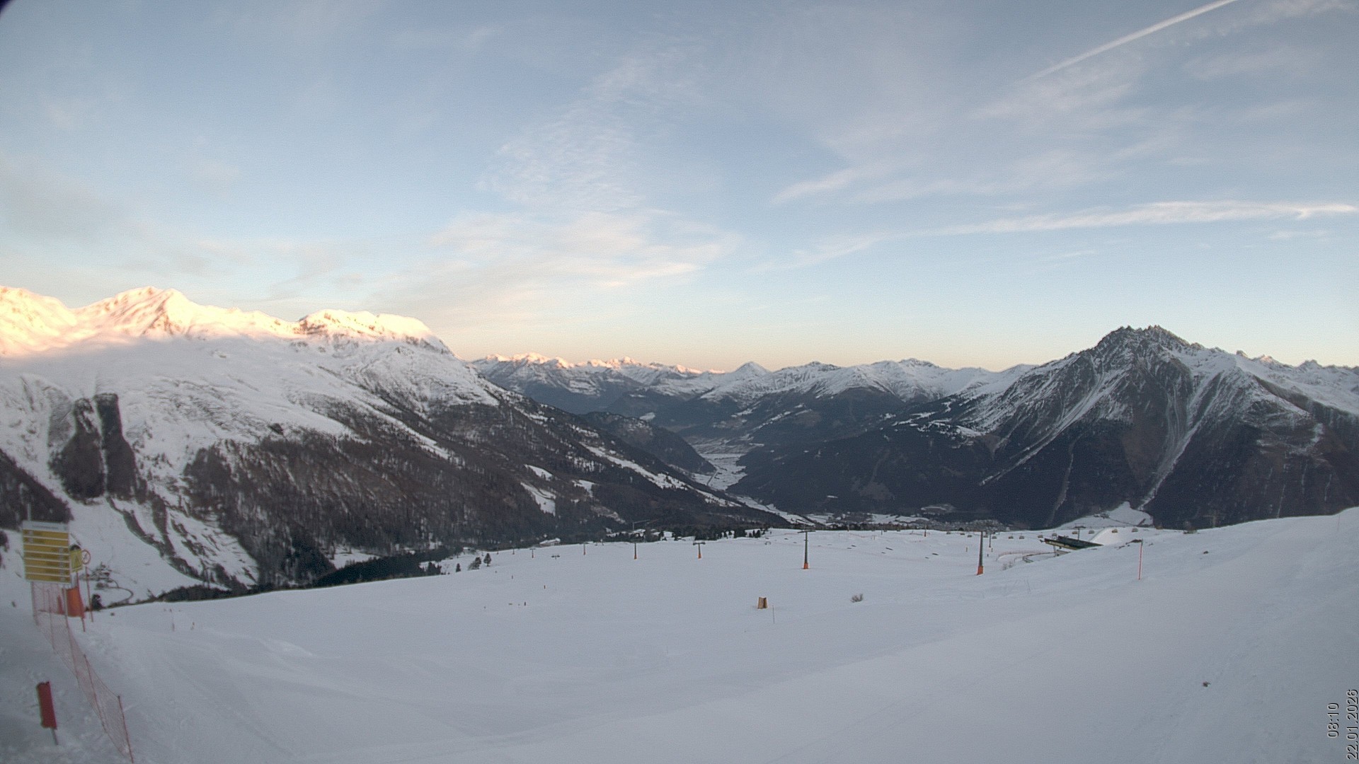 Archiv Foto Webcam Blick vom Rojen - Vinschgau