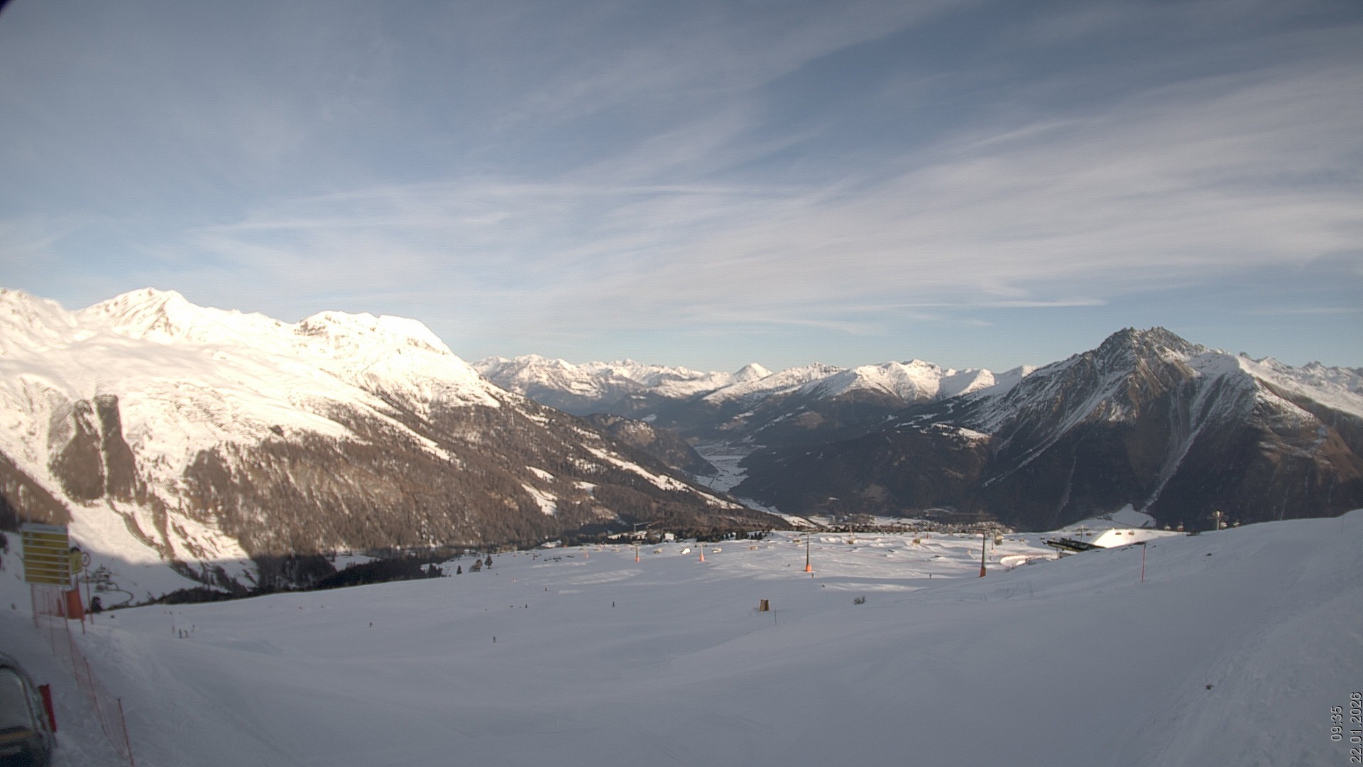Archiv Foto Webcam Blick vom Rojen - Vinschgau