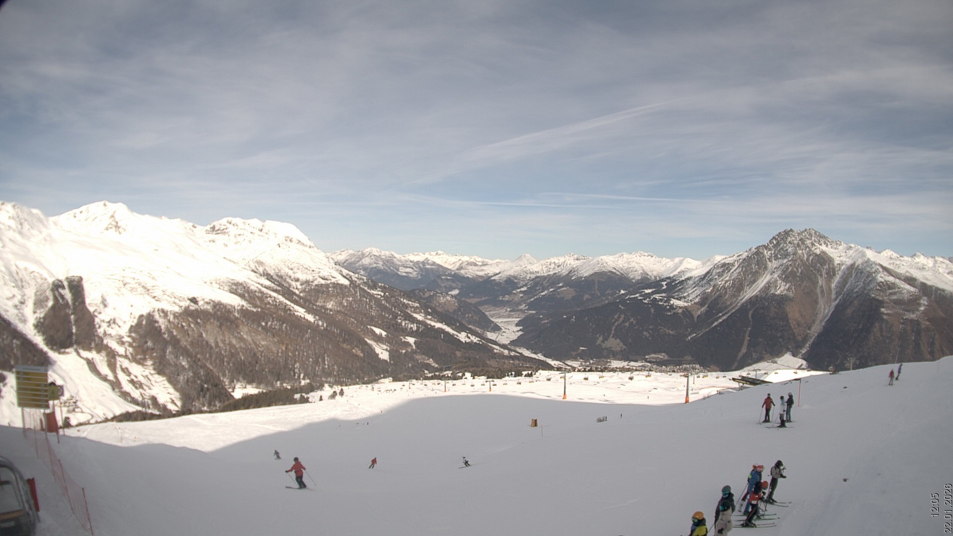 Archiv Foto Webcam Blick vom Rojen - Vinschgau