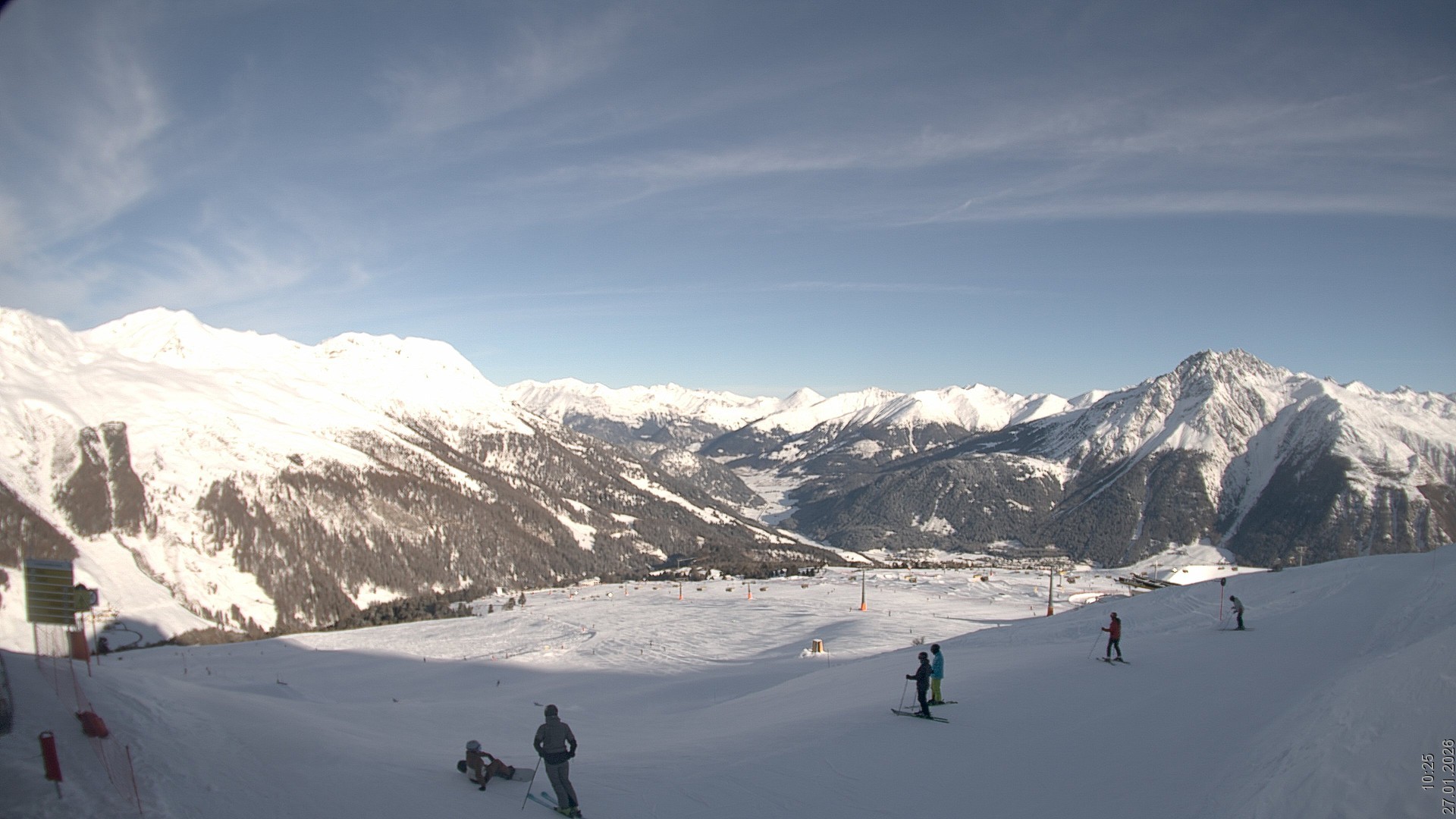 Archiv Foto Webcam Blick vom Rojen - Vinschgau