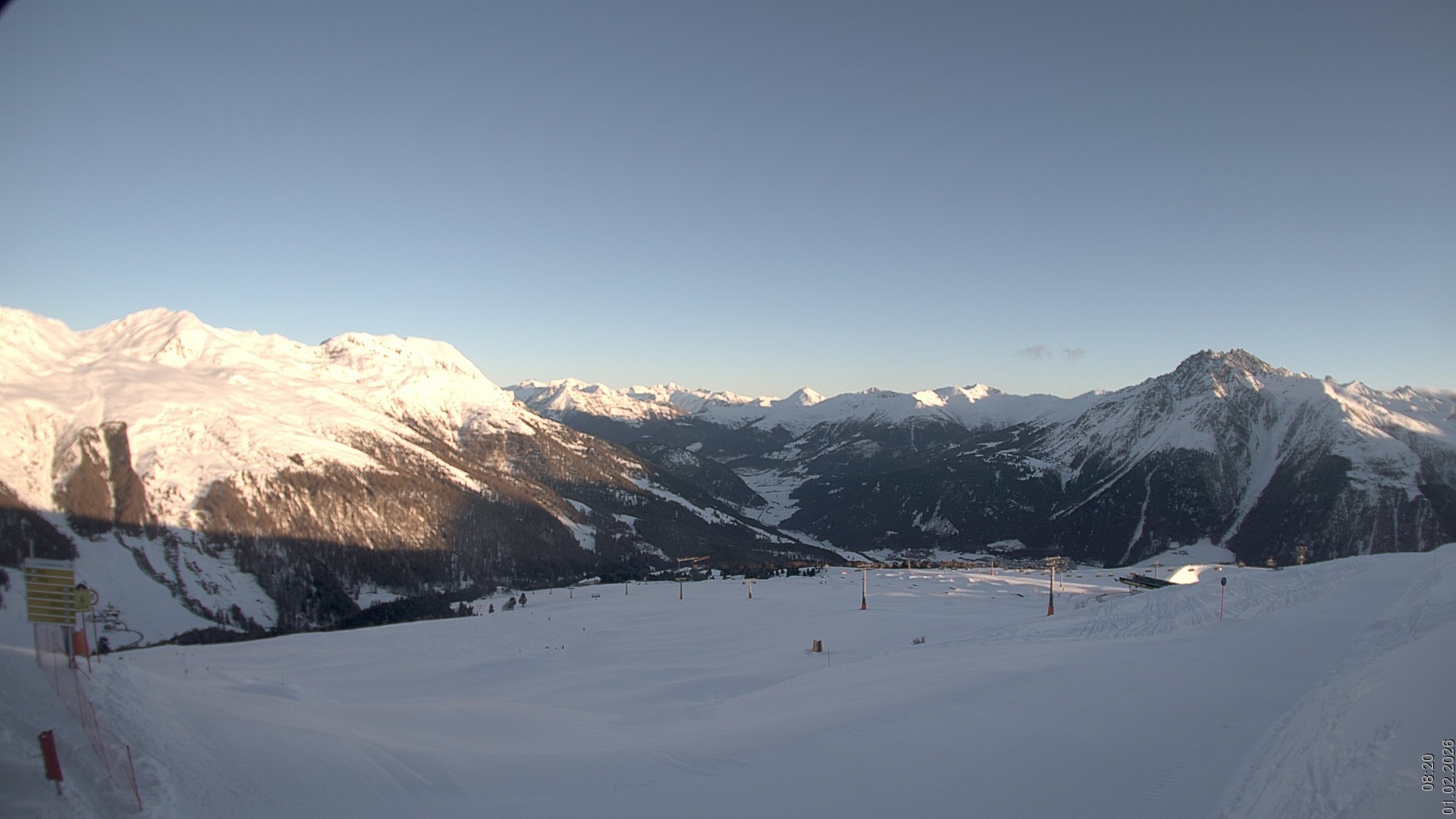 Archiv Foto Webcam Blick vom Rojen - Vinschgau