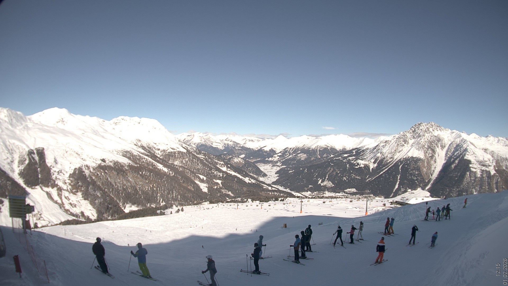 Archiv Foto Webcam Blick vom Rojen - Vinschgau
