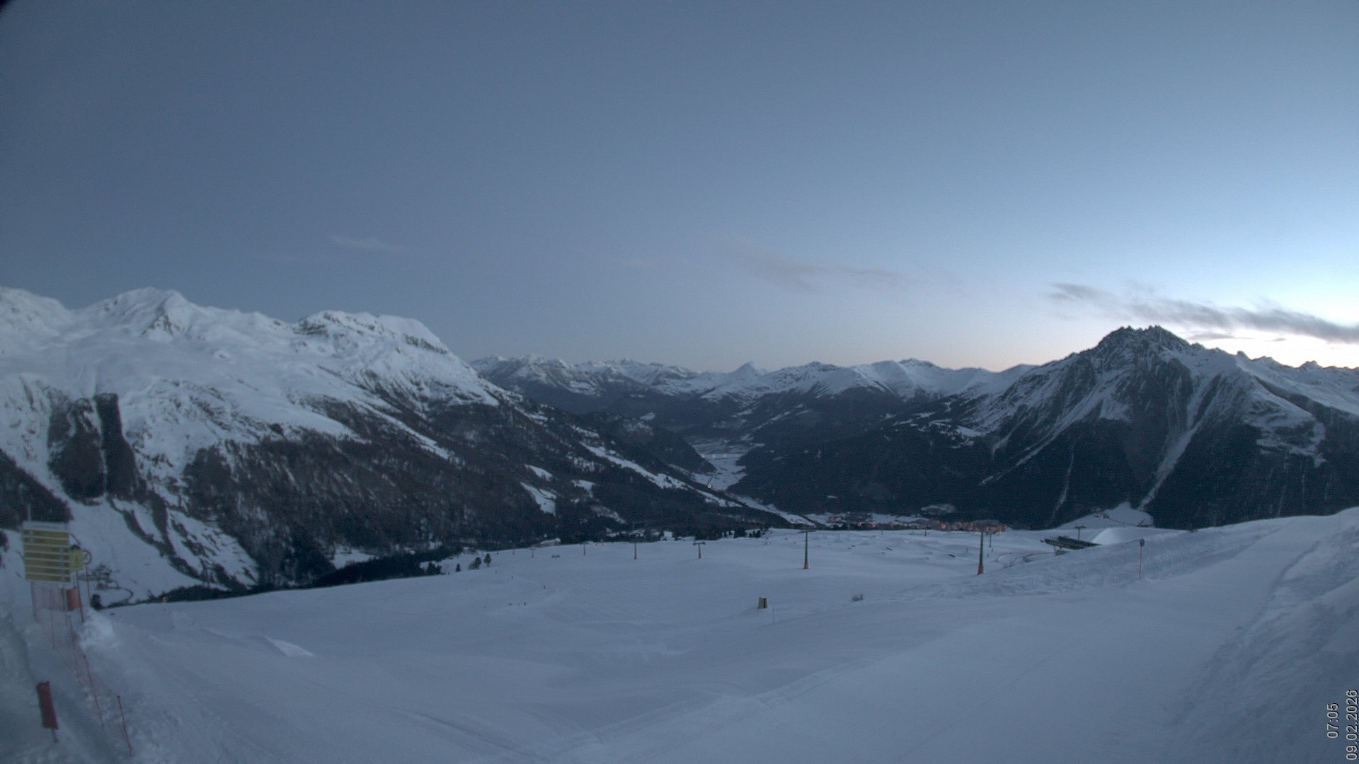 Archiv Foto Webcam Blick vom Rojen - Vinschgau