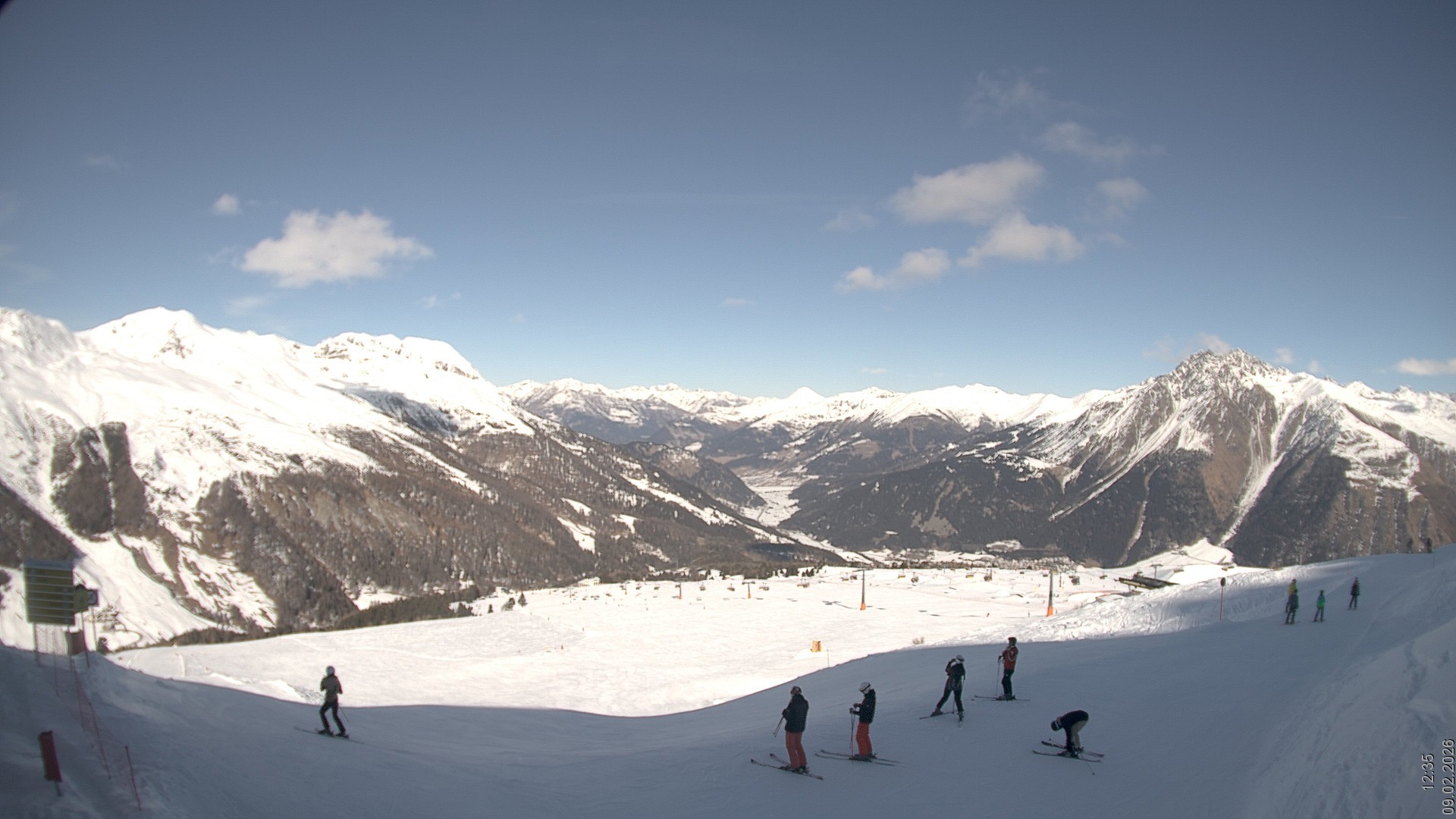 Archiv Foto Webcam Blick vom Rojen - Vinschgau