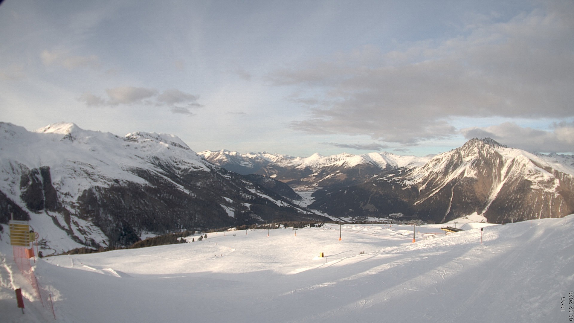 Archiv Foto Webcam Blick vom Rojen - Vinschgau