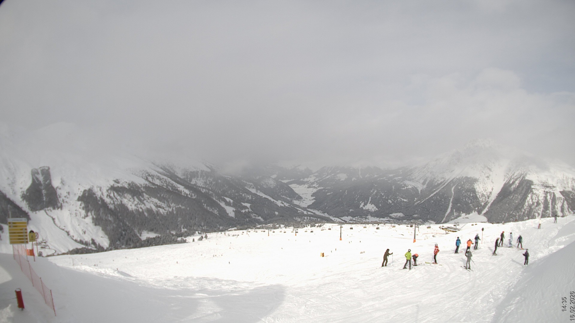 Archiv Foto Webcam Blick vom Rojen - Vinschgau