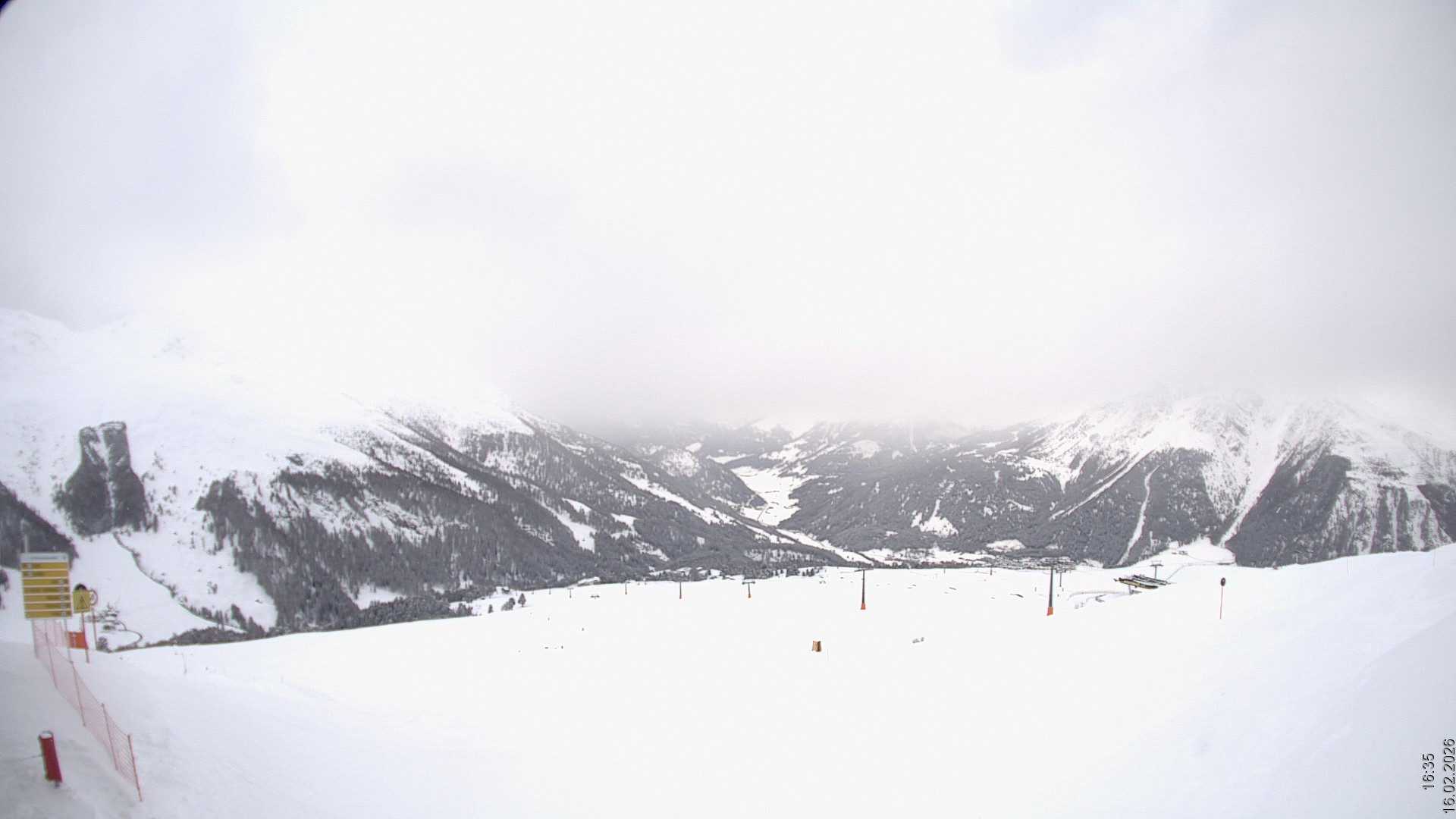 Archiv Foto Webcam Blick vom Rojen - Vinschgau