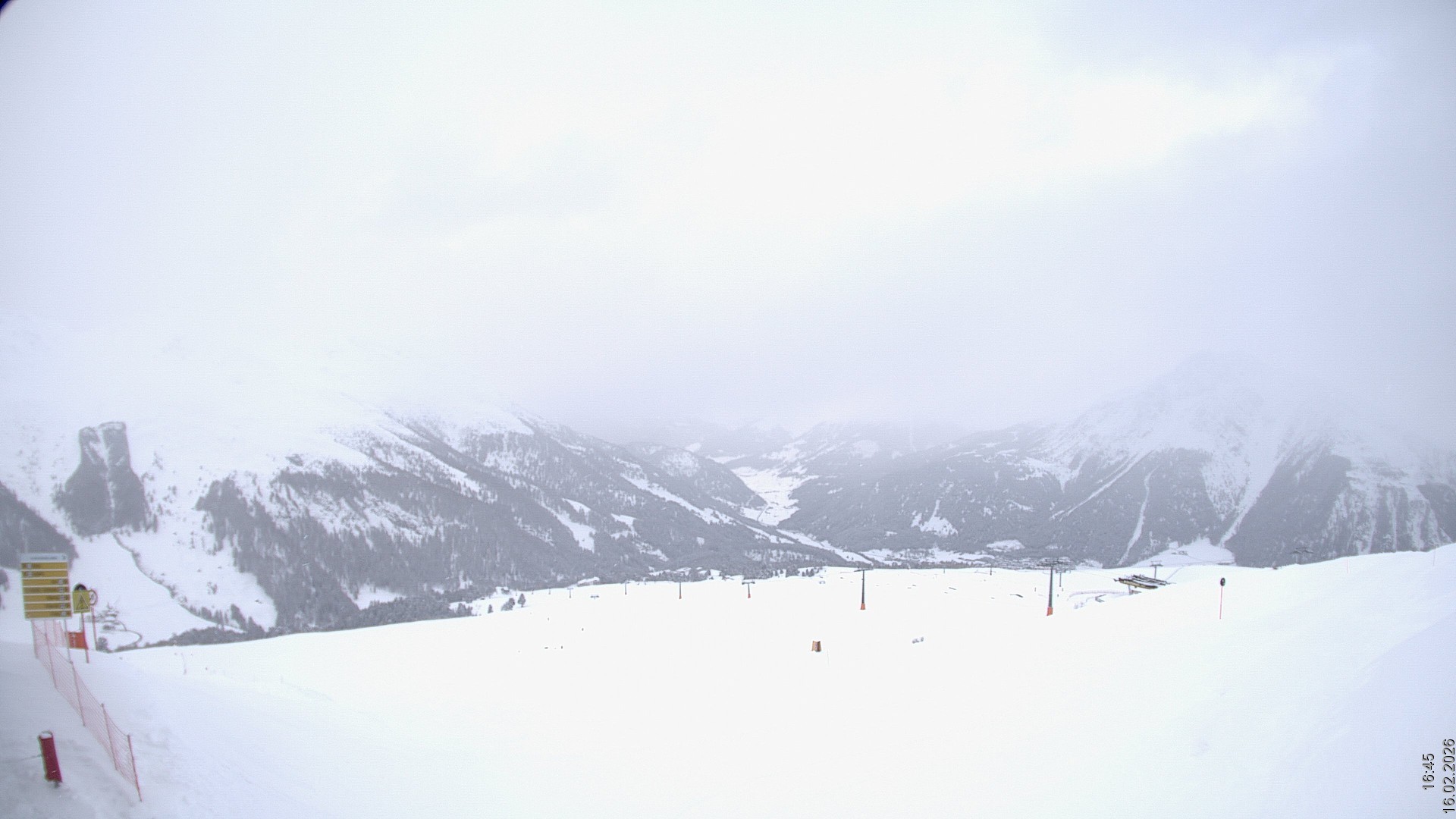 Archiv Foto Webcam Blick vom Rojen - Vinschgau