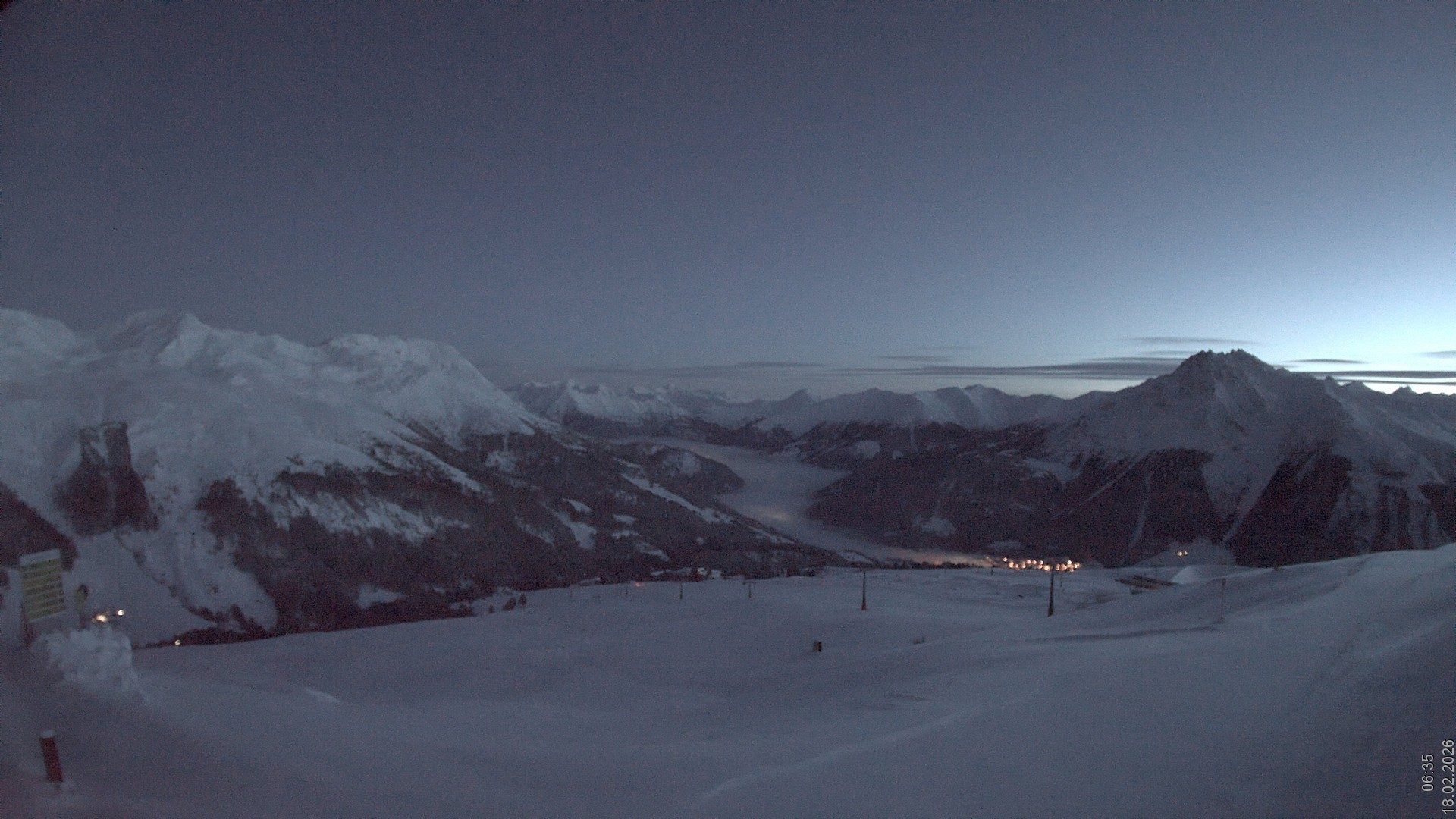 Archiv Foto Webcam Blick vom Rojen - Vinschgau
