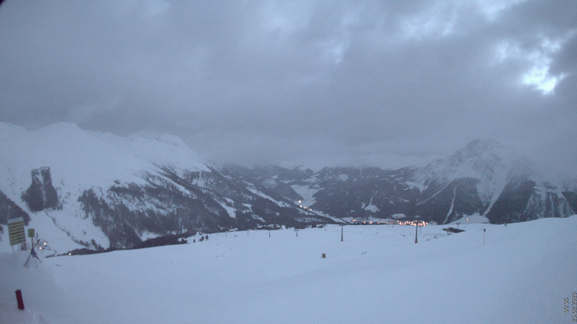 Archiv Foto Webcam Blick vom Rojen - Vinschgau