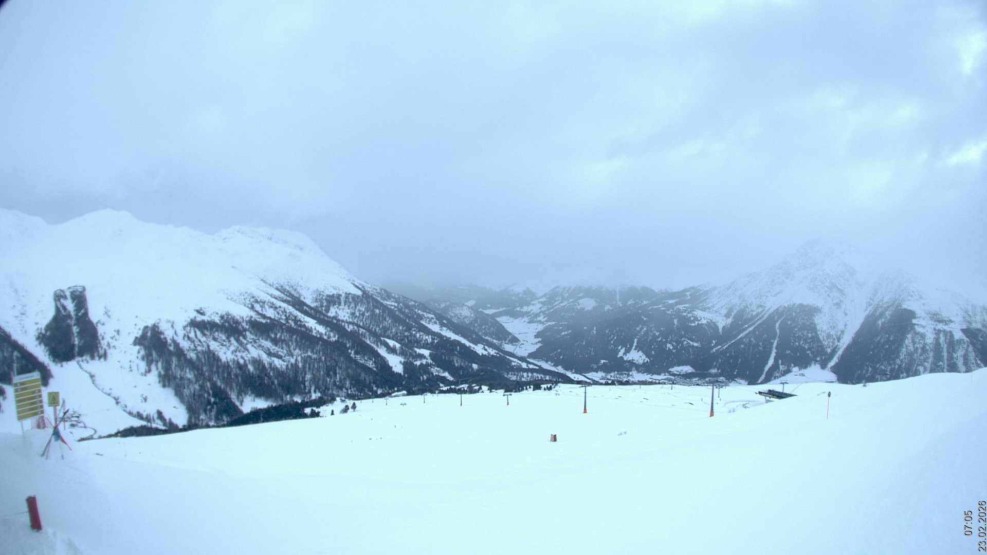 Archiv Foto Webcam Blick vom Rojen - Vinschgau