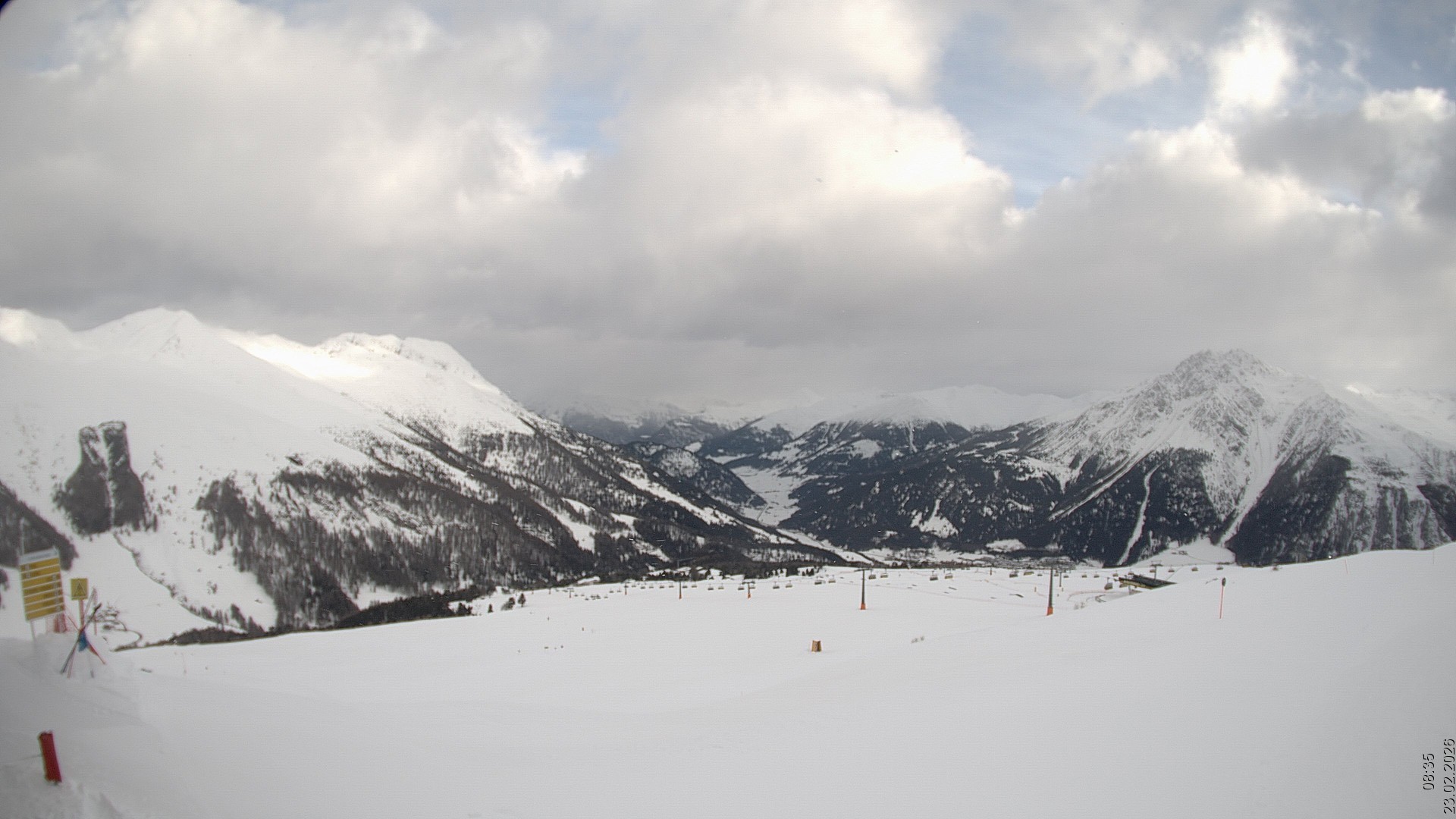 Archiv Foto Webcam Blick vom Rojen - Vinschgau