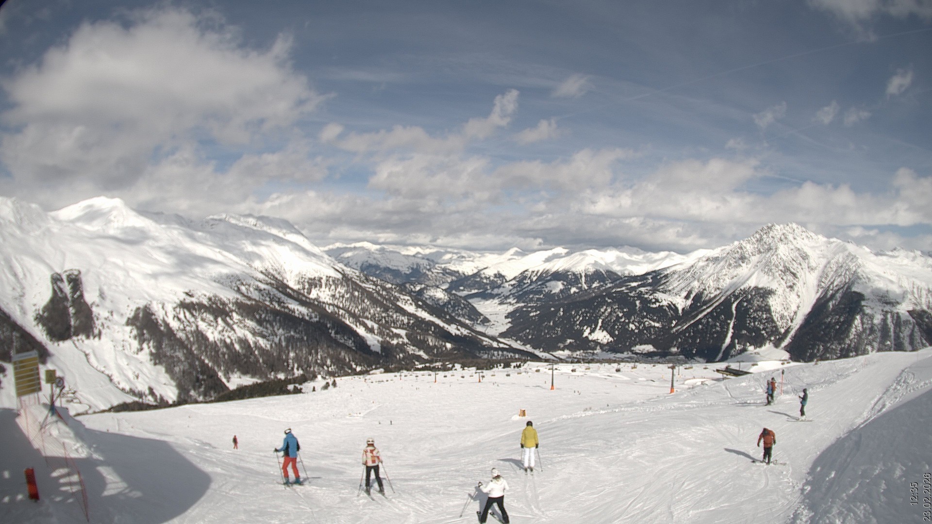 Archiv Foto Webcam Blick vom Rojen - Vinschgau