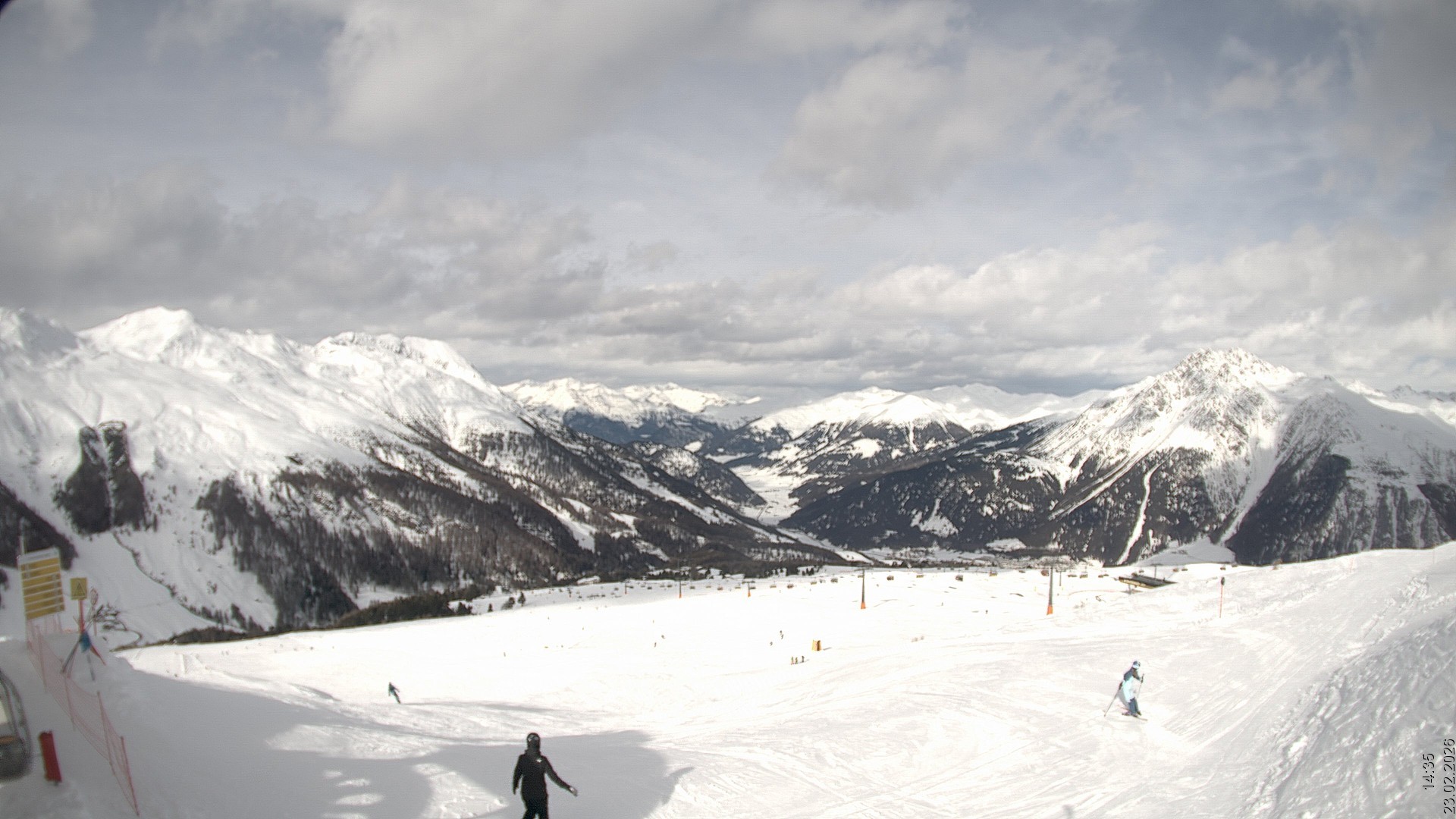 Archiv Foto Webcam Blick vom Rojen - Vinschgau